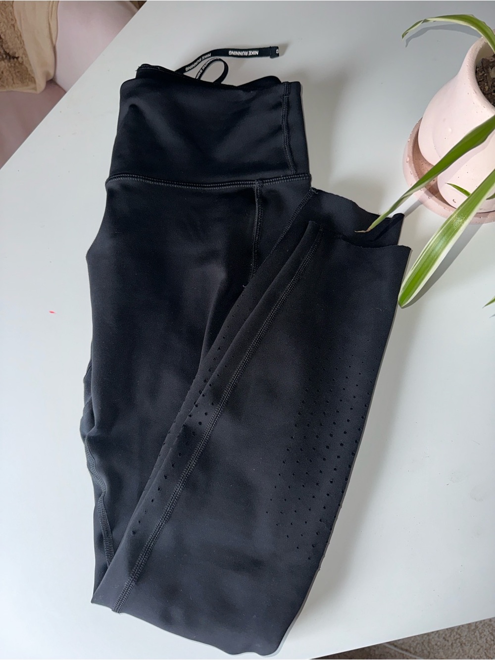 Nike High-Waist Black Running Leggings